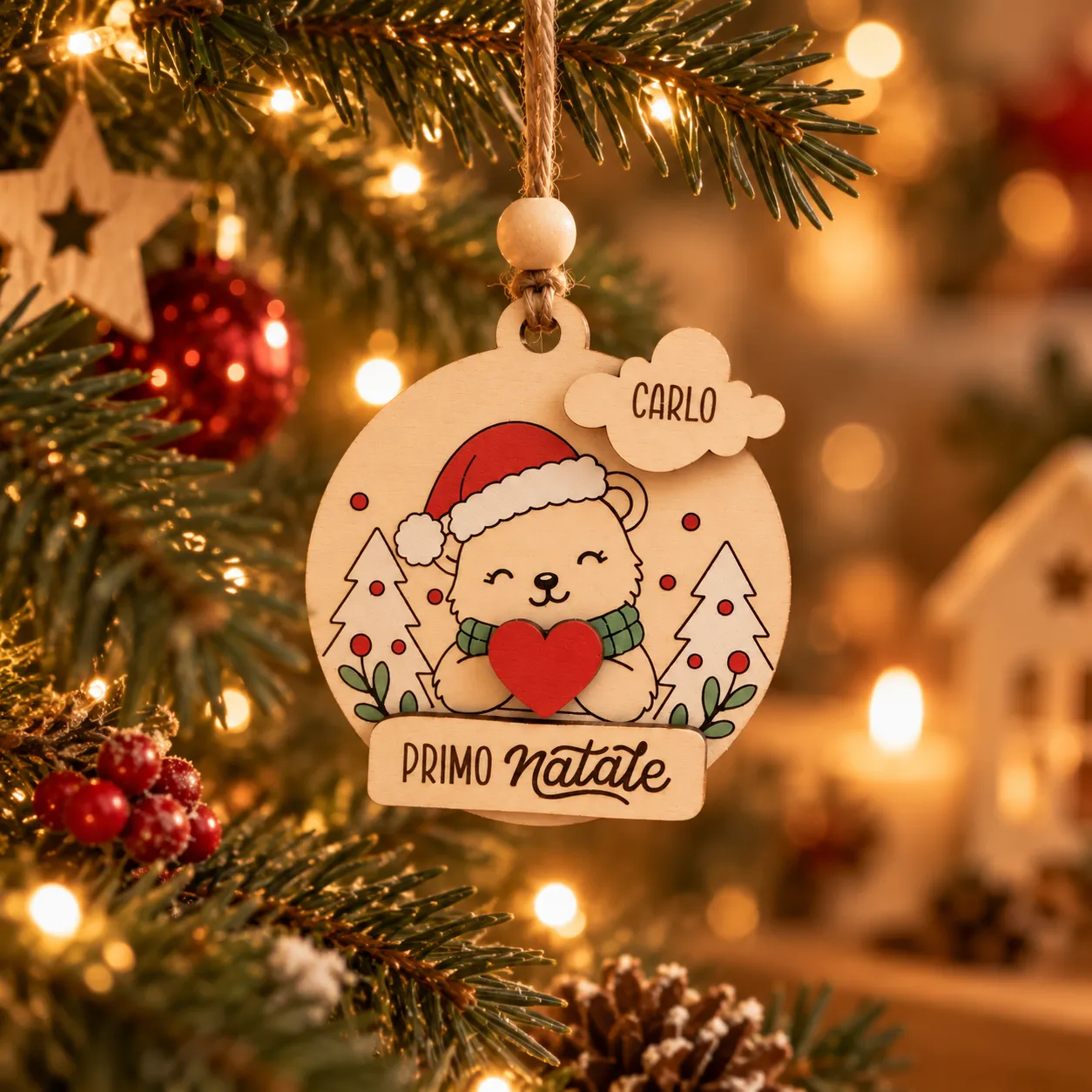 Pallina di Natale personalizzata con nome | Officina225